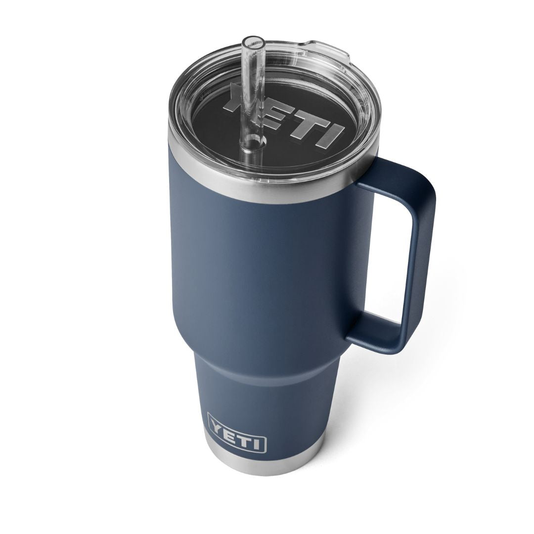 YETI Rambler 42 Oz Straw Mug in Navy (1242ml) with Straw Lid