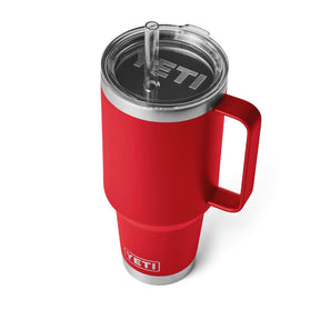 YETI Rambler 42 Oz Straw Mug in Rescue Red (1242ml) with Straw Lid