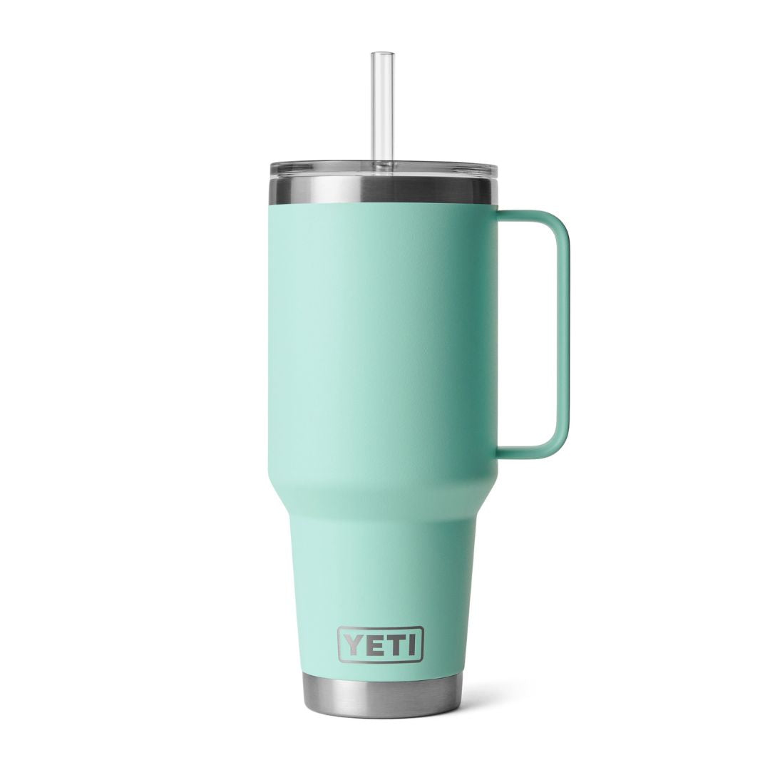 YETI Rambler 42 Oz Straw Mug in Seafoam (1242ml) with Straw Lid