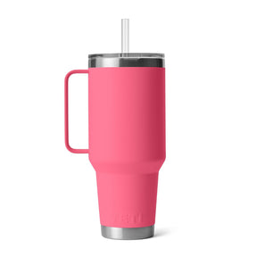 YETI Rambler 42 Oz Straw Mug in Tropical Pink (1242ml) with Straw Lid