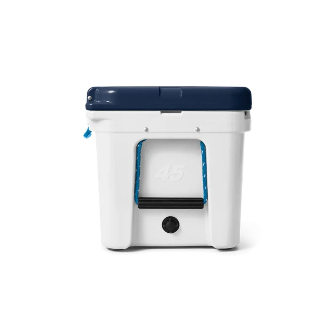 YETI Tundra 45 Cooler Box in White/Blue