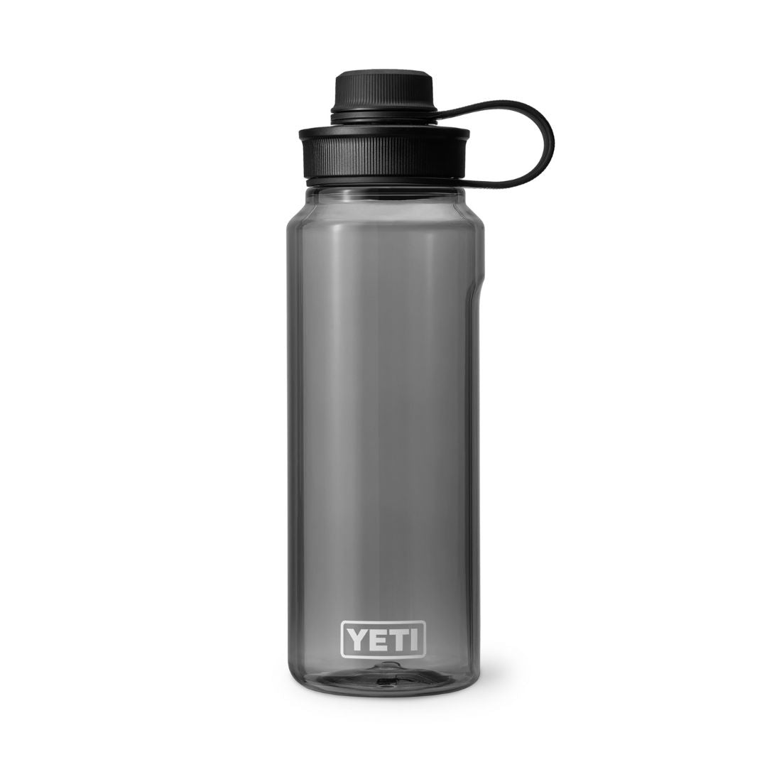 YETI Yonder 34 Oz Water Bottle in Charcoal (1000ml) with Tether Cap