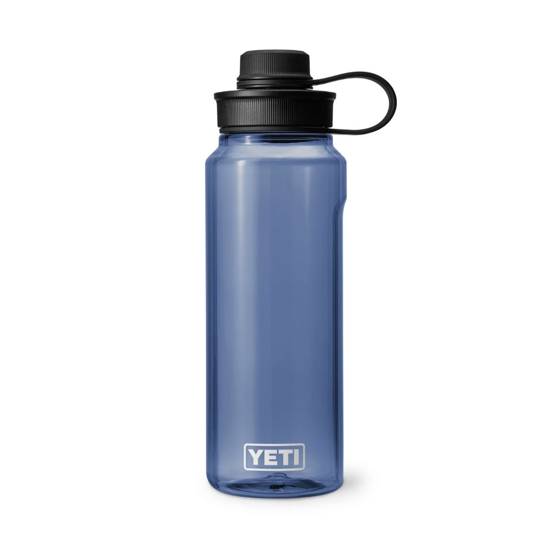 YETI Yonder 34 Oz Water Bottle in Navy (1000ml) with Tether Cap