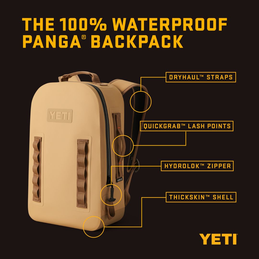 Yeti Panga 28L Waterproof Backpack in Tan