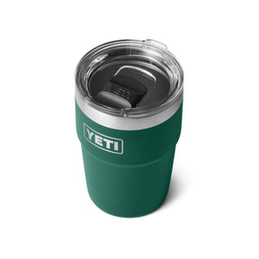 Yeti Rambler 16 Oz Stackable Cup in Black Forest Green (475 ml)