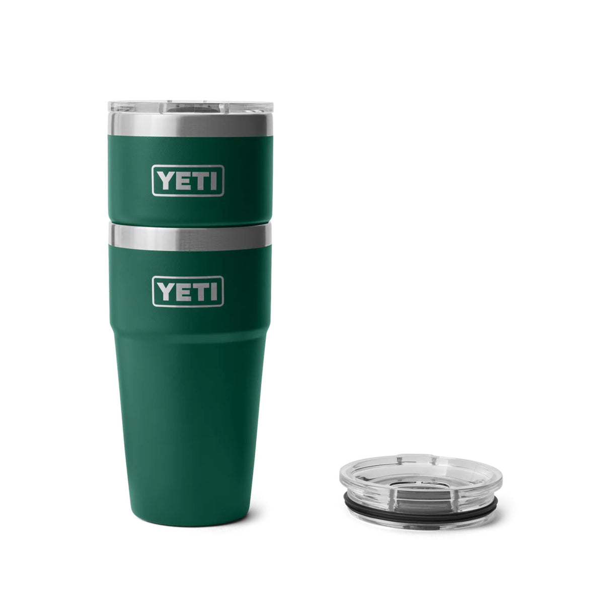Yeti Rambler 20 Oz Stackable Cup in Black Forest Green (591 ml)