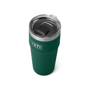 Yeti Rambler 20 Oz Stackable Cup in Black Forest Green (591 ml)