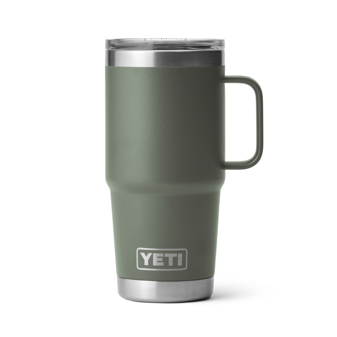 Yeti Rambler 20 Oz Travel Mug with Stronghold Lid in Camp Green (591 ml)