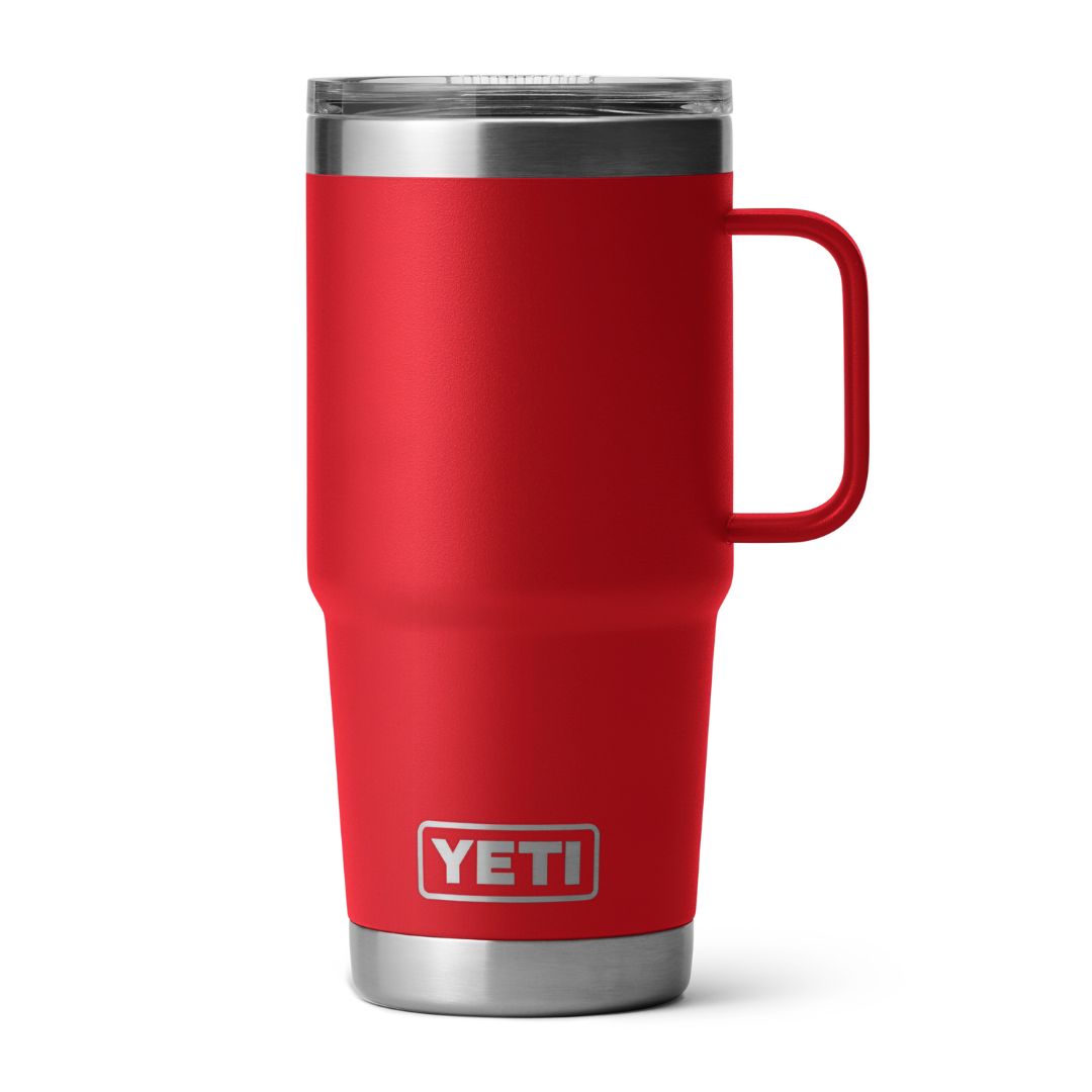 YETI Rambler 20 Oz Travel Mug with Stronghold Lid in Rescue Red (591 ml)