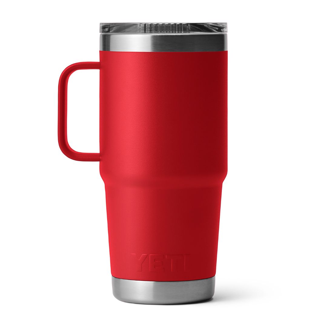 YETI Rambler 20 Oz Travel Mug with Stronghold Lid in Rescue Red (591 ml)