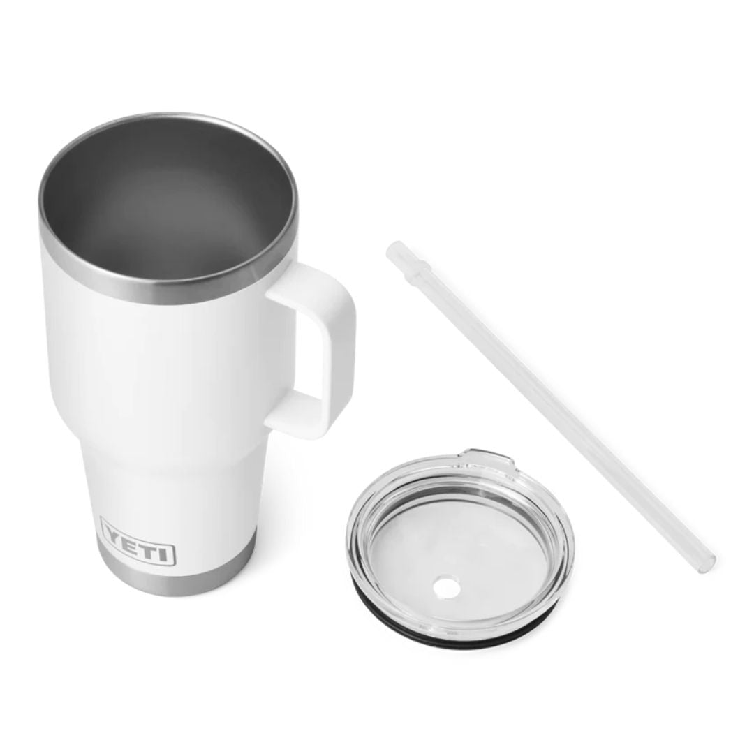 Yeti Rambler 35 Oz Straw Mug in White (994 ml)