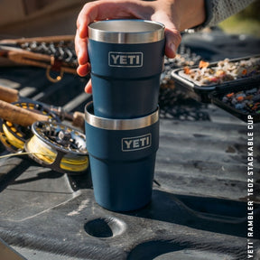 Yeti Rambler 16 Oz Stackable Cup in Royal Blue (473ml) with Magslider Lid