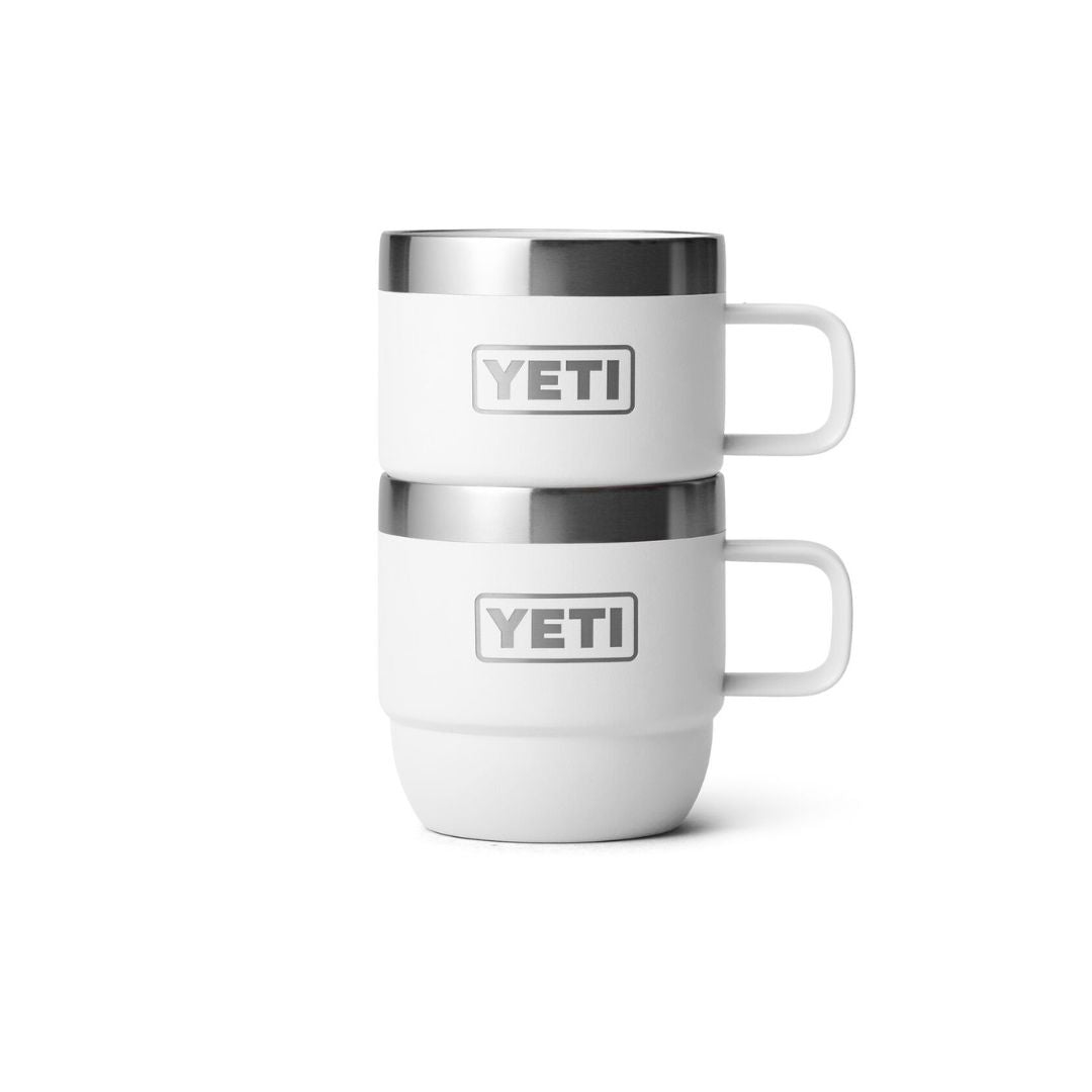 Yeti Rambler 6 Oz Stackable Espresso Mugs in White (177 ml) - 2 Pack