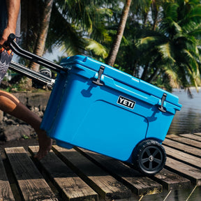 YETI Tundra Haul Wheeled Cool Box in Big Wave Blue