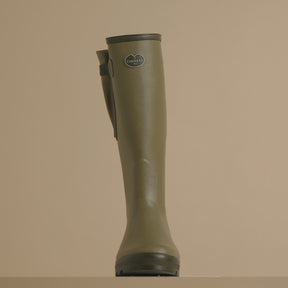 Le Chameau Men's Vierzon Jersey Lined Wellington Boot in Vert Vierzon (Iconic Green)