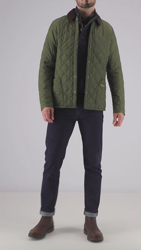 Barbour Men's Heritage Liddesdale Quilted Jacket in Olive