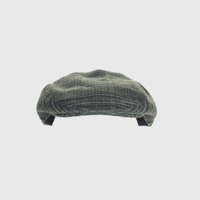 Barbour Men's Wilkin Flat Cap in Olive Check