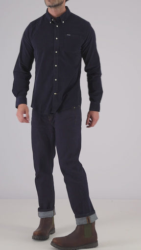 Barbour Men's Ramsey Tailored Fit Shirt in Navy