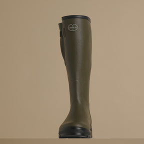 Le Chameau Men's Vierzon Jersey Lined Wellington Boot in Vert Chameau (Chameau Green)