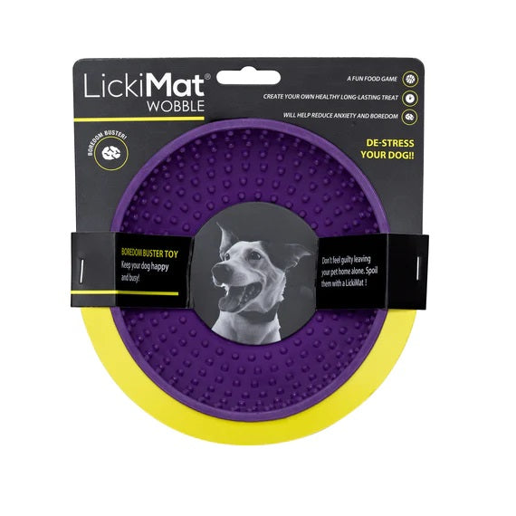 Lickimat Wobble Purple Dog