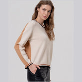 Surkana Redodno Collar Sweater in Ecru