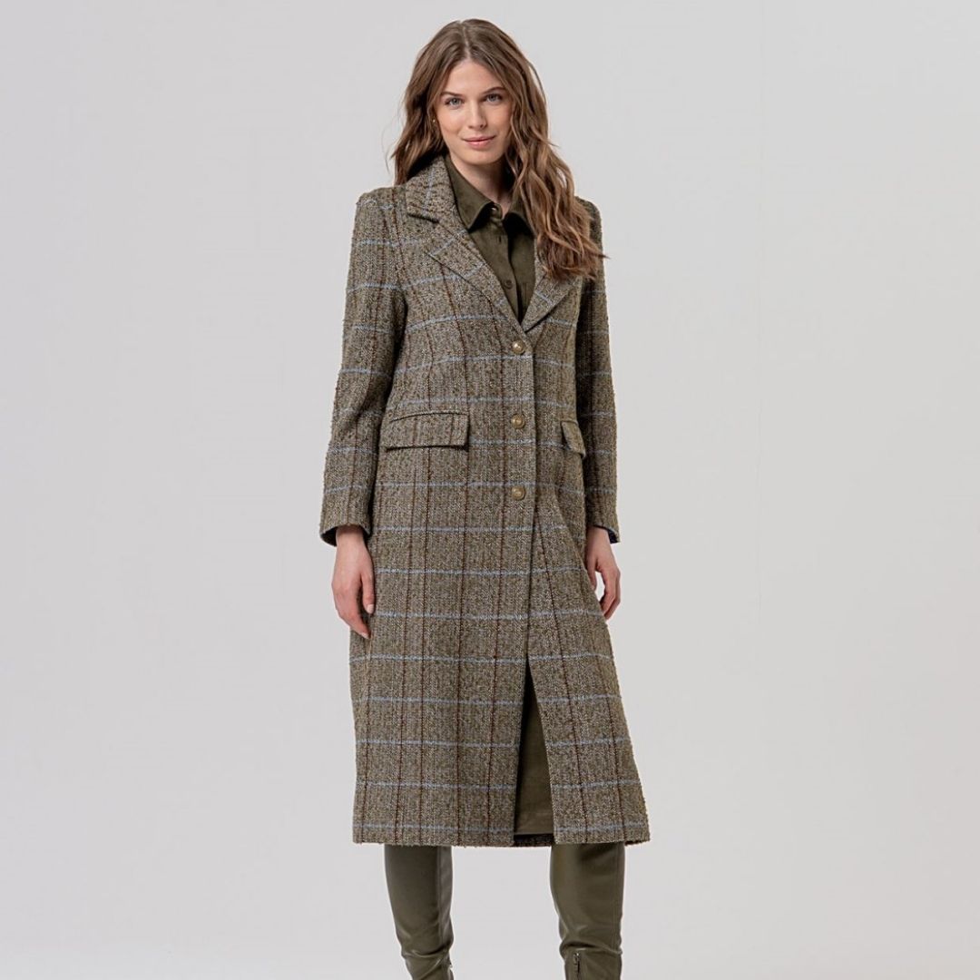 Surkana Long Coat in Khaki