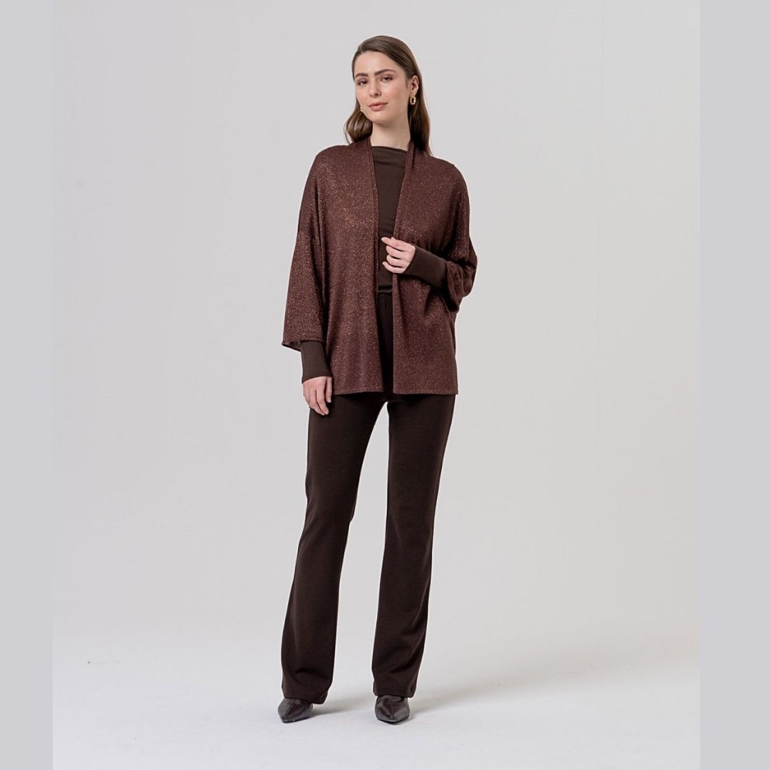 Surkana Flare Style Pants in Chocolate
