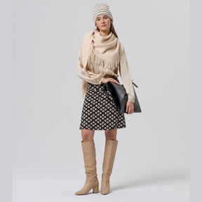 Surkana Shirt With Drawstrings in Beige