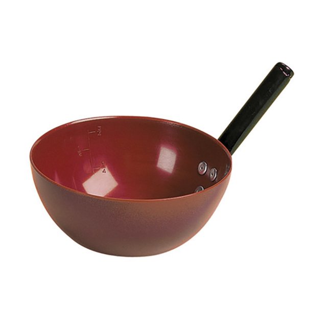 Round Plastic Feed Scoop S80 in Red