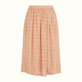 King Louie Women's Layla Skirt Sapeuse Check in Creampuff