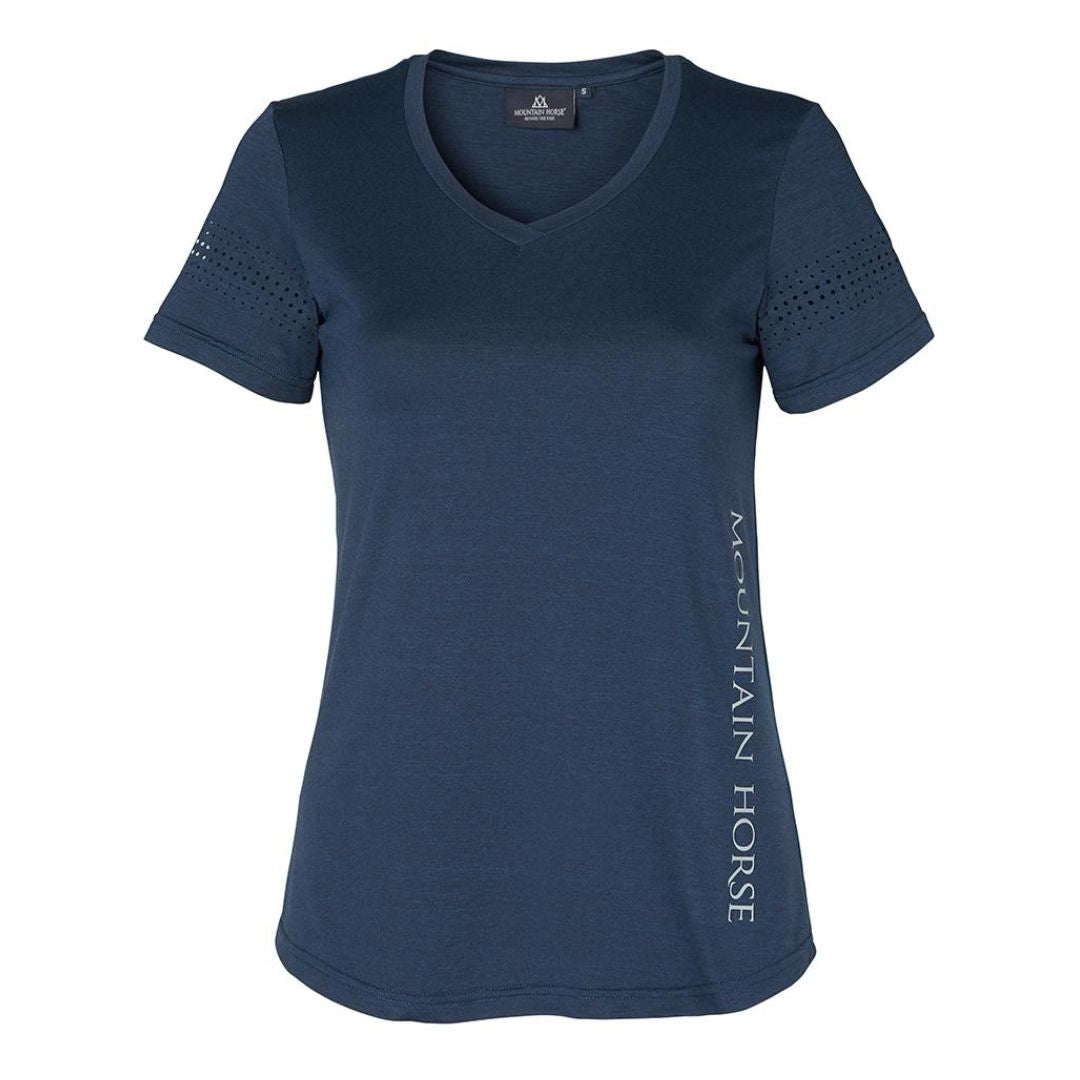 Mountain Horse Women's Tyra Tech T-Shirt in Dark Navy