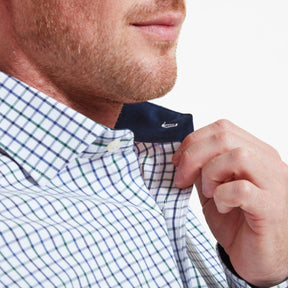 Schoffel Men's Milton Tailored Shirt in Racing & Navy