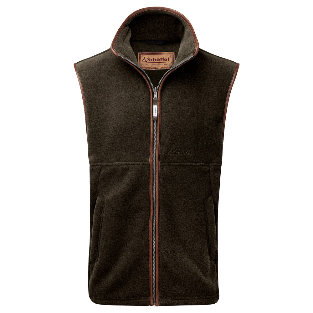 Schoffel Men's Oakham Fleece Gilet Dark Olive - RedMillsStore.ie