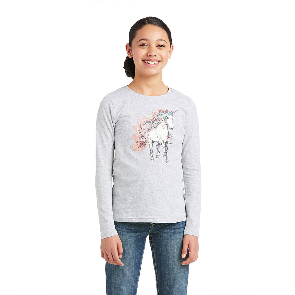 Ariat Kids My Unicorn T-Shirt in Heather Grey