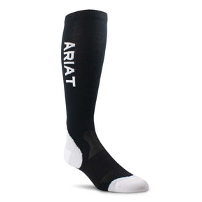 AriatTEK Performance Socks in Back and White