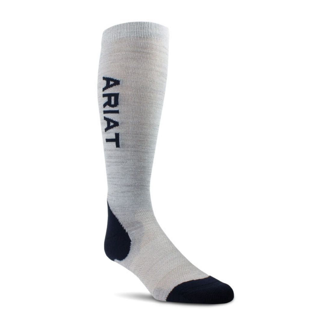 AriatTEK Performance Socks in Heather Grey & Navy