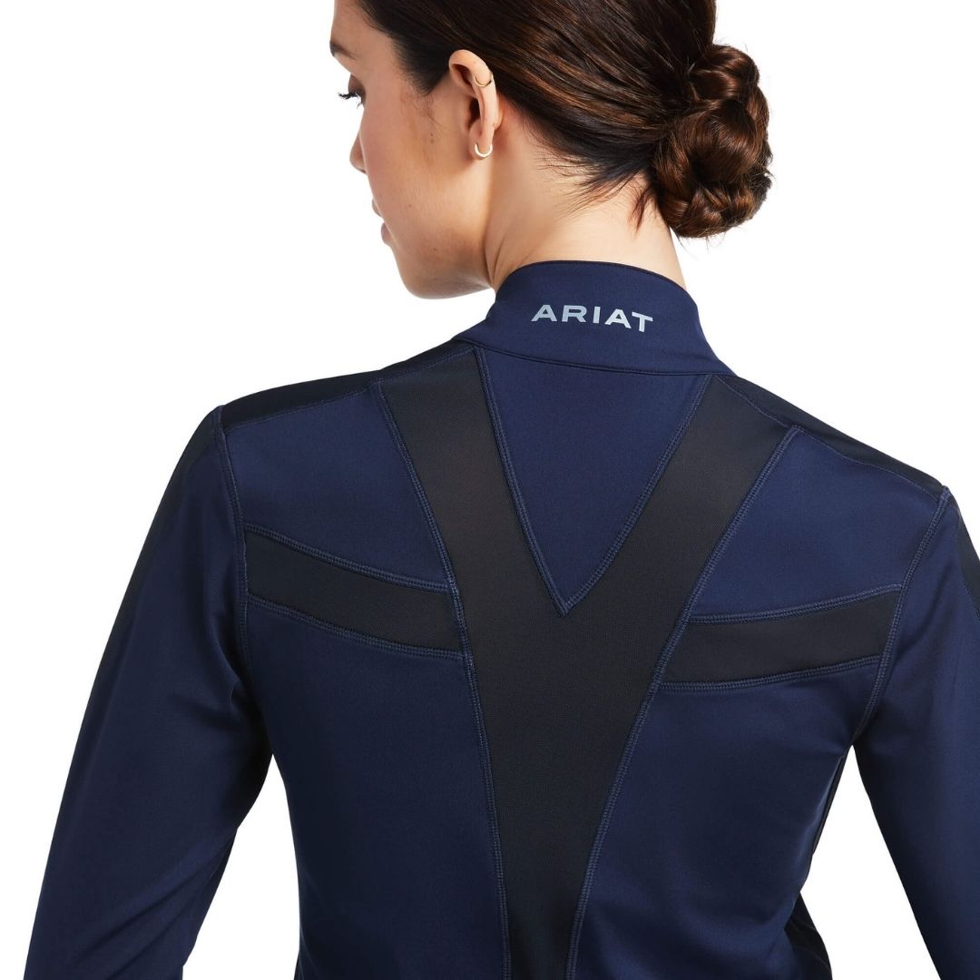 Ariat Women's Ascent Full Zip Jumper in Navy