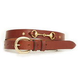 HIcks & Hide Ascot Bit Belt Cognac Leather - RedMillsStore.ie