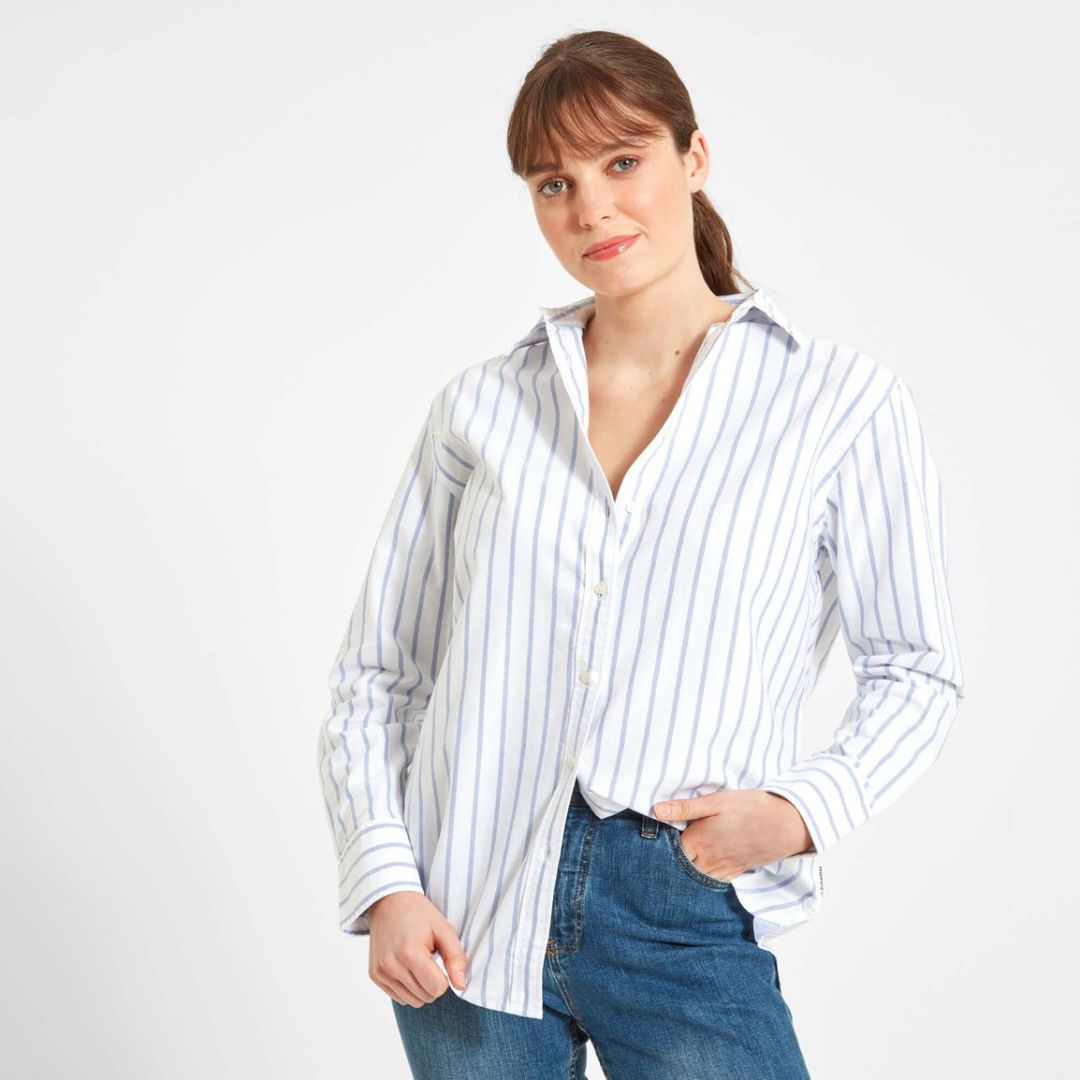 Schoffel Women's Walberswick Oxford Shirt Blue Stripe