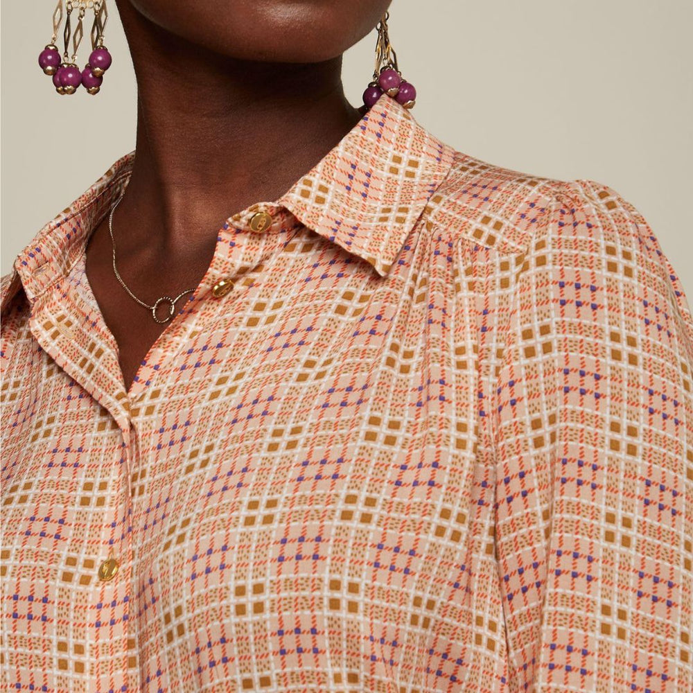 EVELINA BLOUSE PARADIS - JASMINE GREEN - KING LOUIE