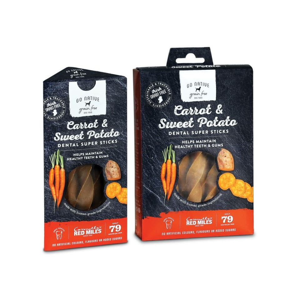 Go Native Dental Super Sticks with Carrot & Sweet Potato - RedMillsStore.ie