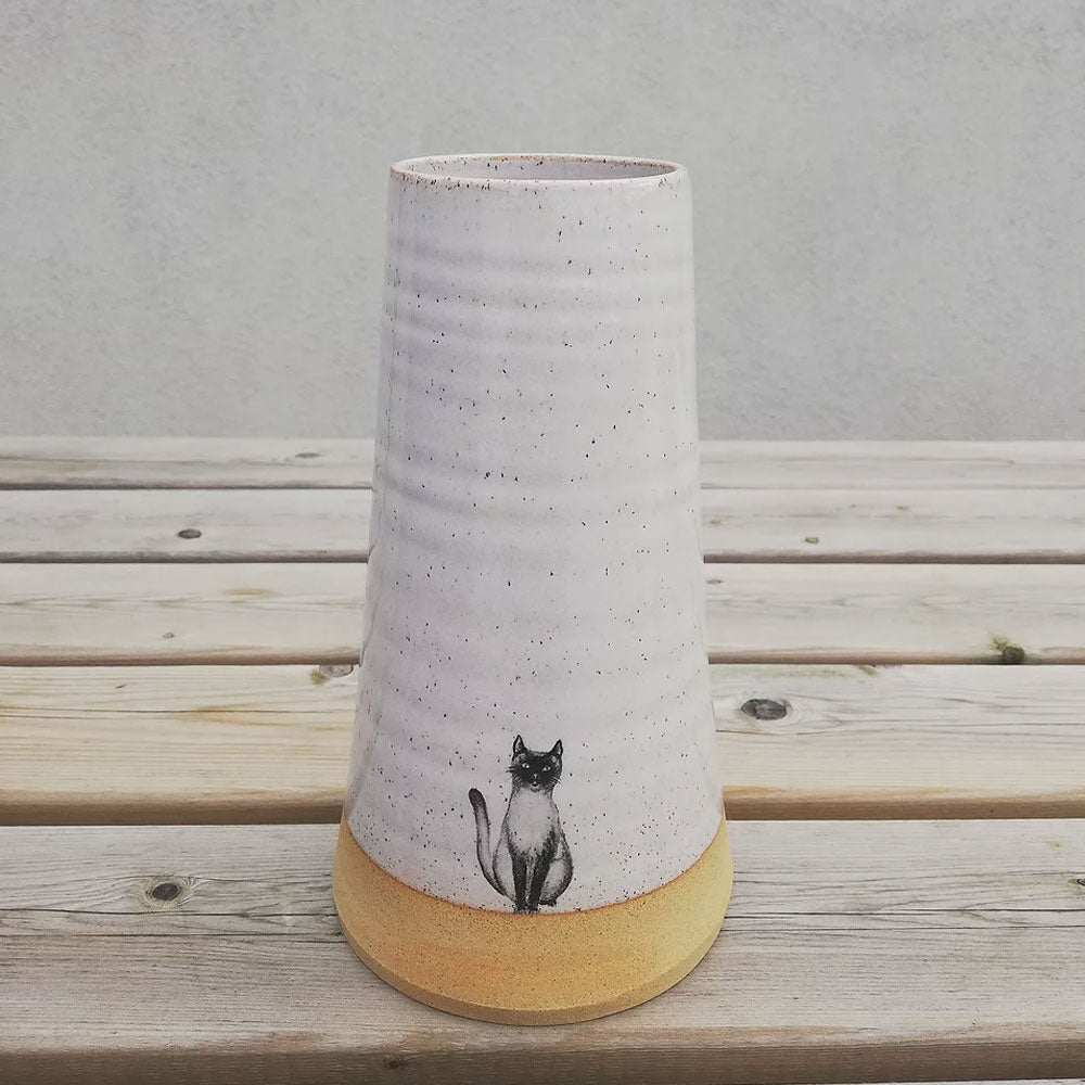 Claire Molloy Cat Vase