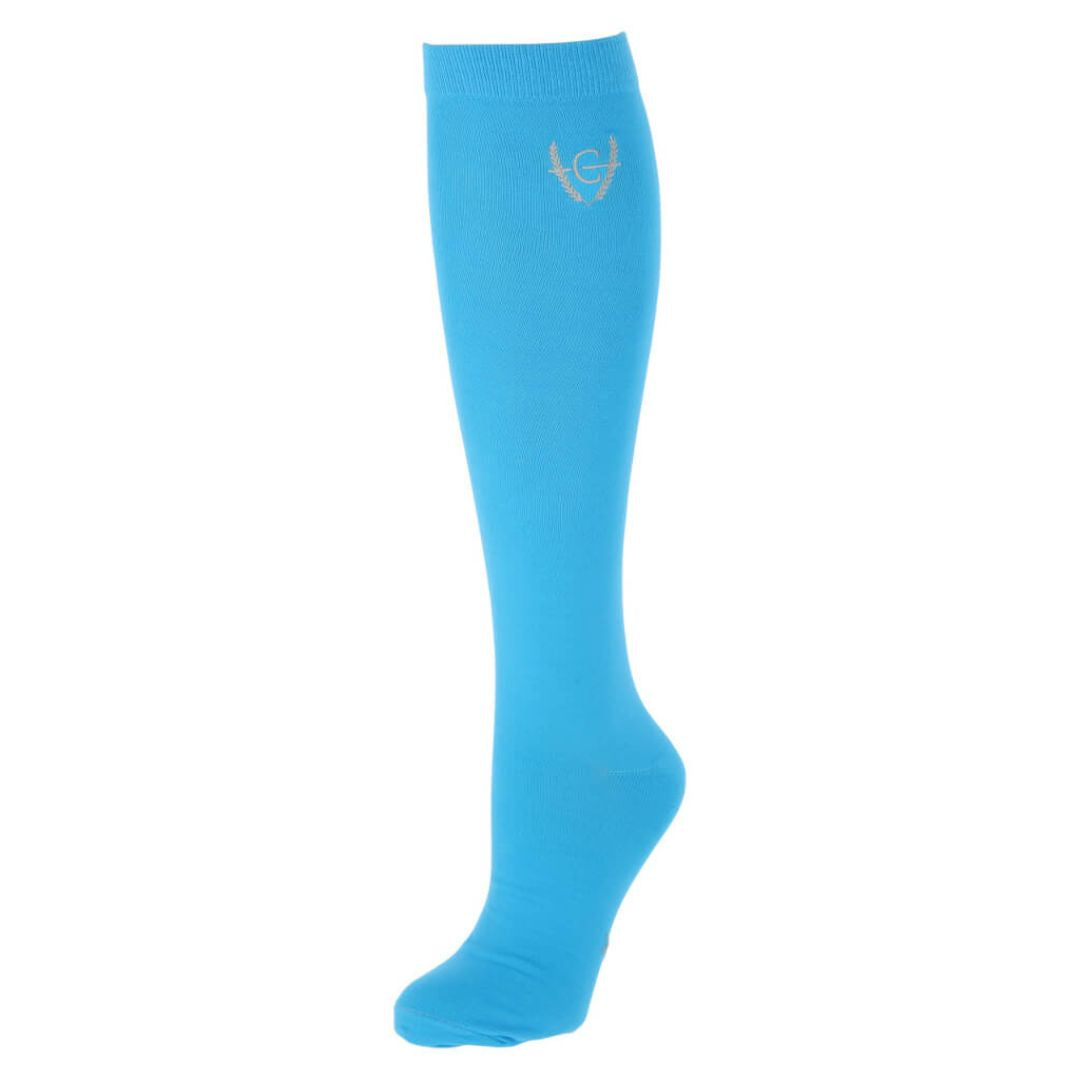 Covalliero Kids Competition Riding Socks in Aqua