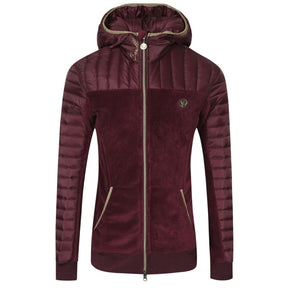 Covalliero Women's Hoodie Jacket in Merlot