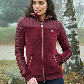 Covalliero Women's Hoodie Jacket in Merlot