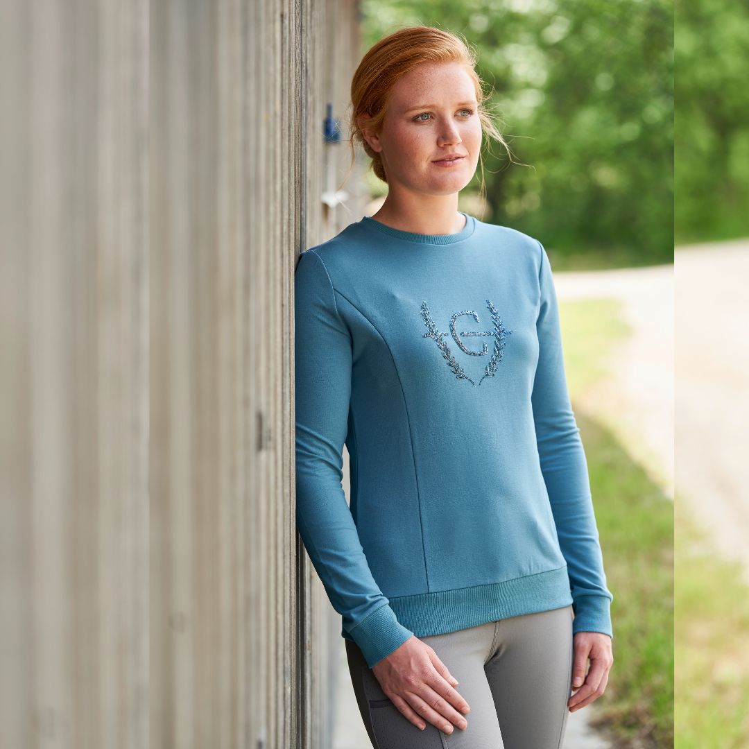 Covalliero Women's Jumper in Deep Water