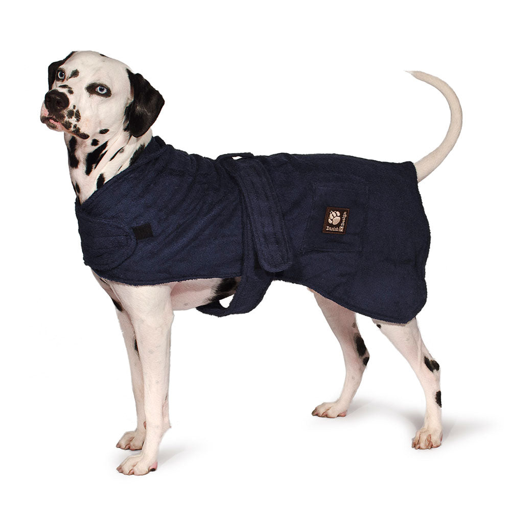Danish Design Dog Robe in Navy