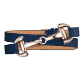 Dimacci Klimke Horse Bit Bracelet in Navy Blue & Rose Gold