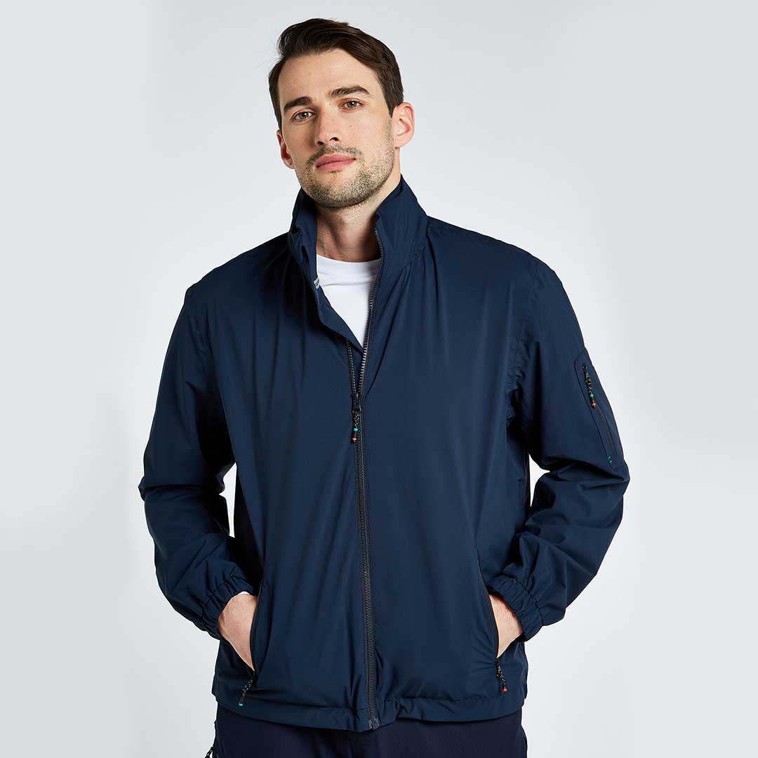 Dubarry Men's Croatia Fleece-lined Crew Jacket in Navy