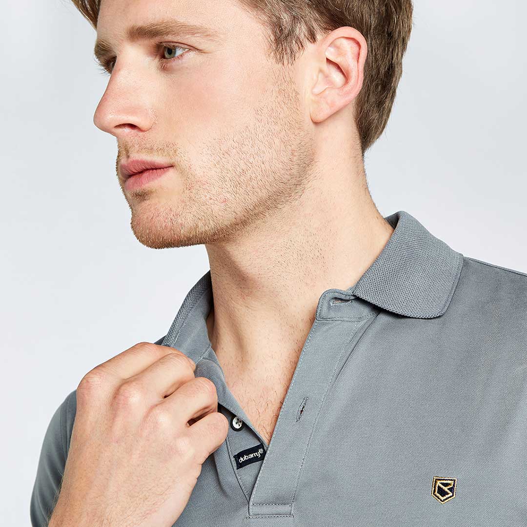 Dubarry Men's Sweeney Polo Shirt in Graphite